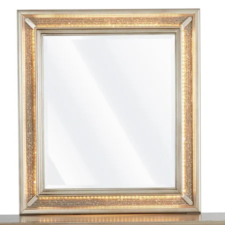 Glam Vanity Mirror with Built-In Lighting